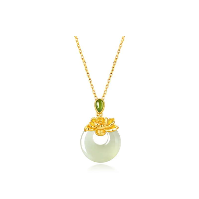 Seven Seven Silver Jewelry Natural Chalcedony Jade Necklaces Women's-0