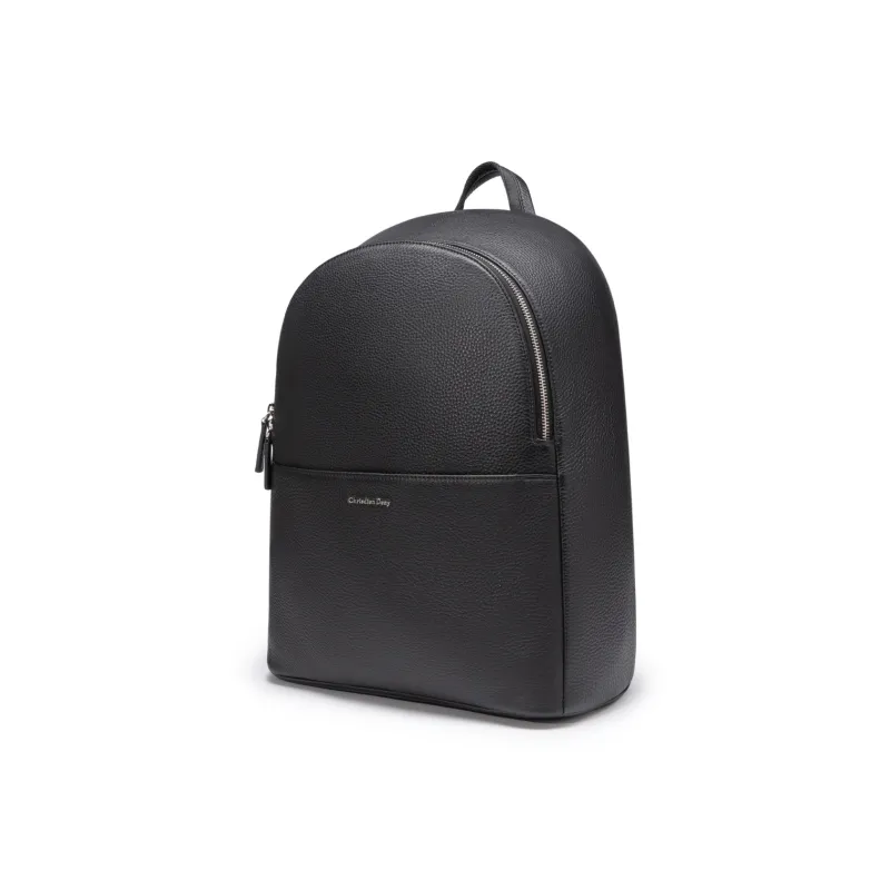 Chrisdien Deny Cow Leather Backpack Men's Black-2