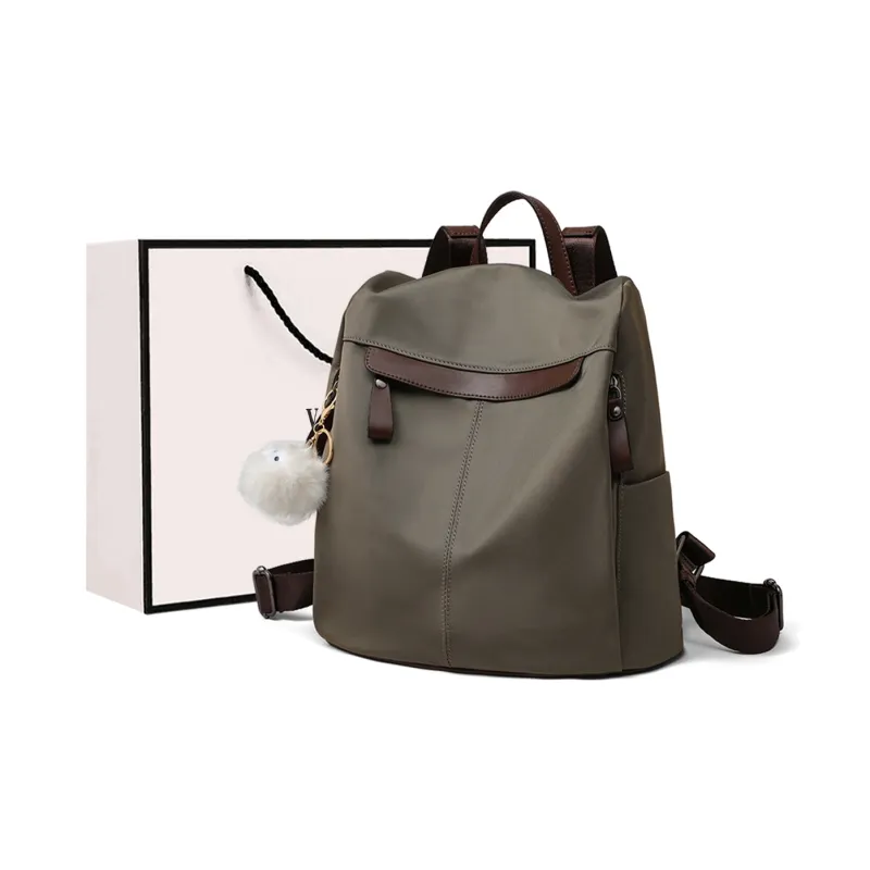 VINEY Fabric Backpack Regular Women's Elephant Gray-0