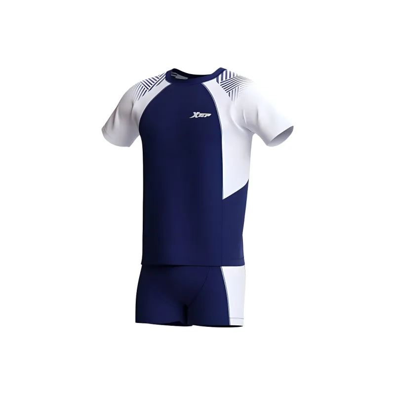 XTEP Swimsuit Set Men's Navy Blue-0
