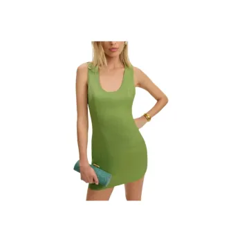 REFORMATION Ara Linen Dress Sleeveless Dress Women's