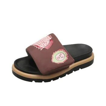 Dragon Dance Rubber Sole Slip Resistant Abrasion Resistant Slide Slippers Women's