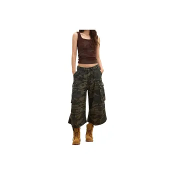 Weles Denim Shorts Unisex Camouflage