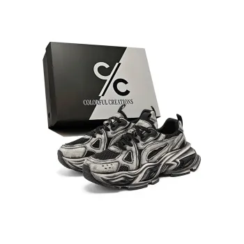 Colorful Creations Slip Resistant, Abrasion Resistant, Breathable Low Top Chunky Sneakers Men's
