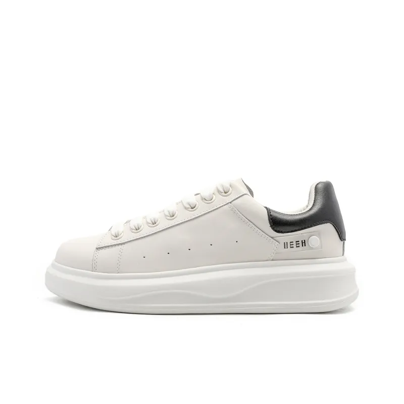 DEERWAY Slip Resistant, Lightweight, And Breathable Low Top Skateboard Shoes Men's White-0