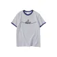 White Gray Navy Blue Edge