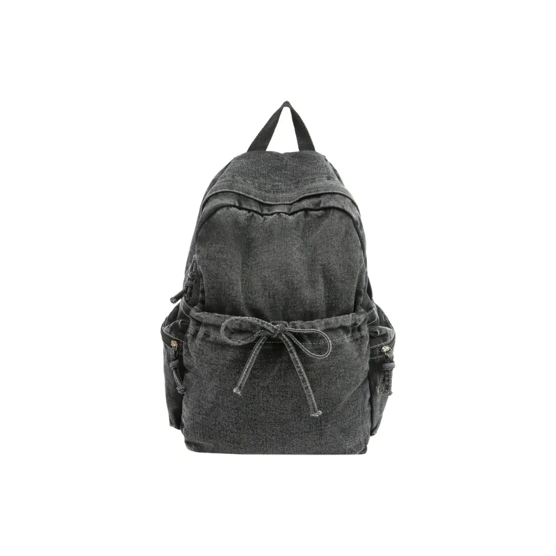 Moonshine Denim Backpack Unisex Dark Blue/Black/Light Blue-3