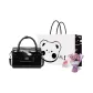 Black+Shopping Bag+Greeting Card+Dried Flower