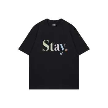 STAY UP LATE T Shirts Unisex Black