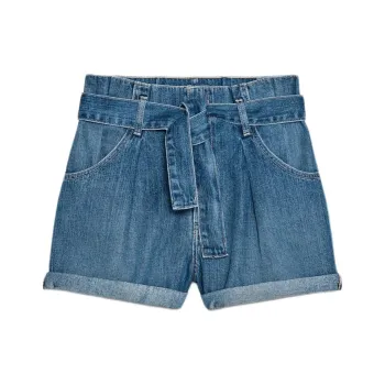ZARA Trf Denim Shorts Women's Blue