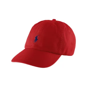 Polo Ralph Lauren Cotton, Twill Cotton Fabric Baseball Caps Women's Red