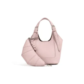 Vigno Synthetic Leather Shoulder Bag, Crossbody Bag, Handbag Regular Women's Pink/Black/Ecru