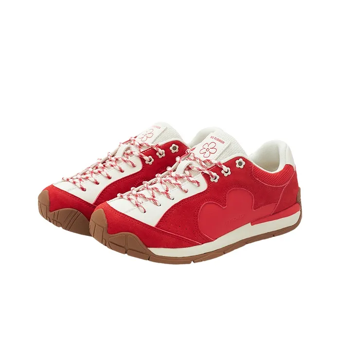 WE FLOWER Casual Shoes Unisex Low Top White-2