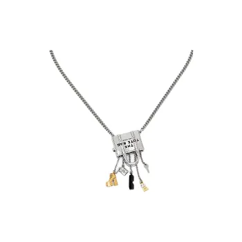 MARC JACOBS Resin Necklaces Unisex Silver