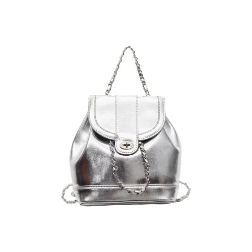 Yalu PU Handbag, Backpack, Backpack Women's Silver/Colored Diamond Silver/Gold Lock Black/Silver Lock Black