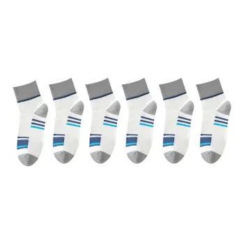 H YXIANG Mid Calf Socks Men's 6 Pack