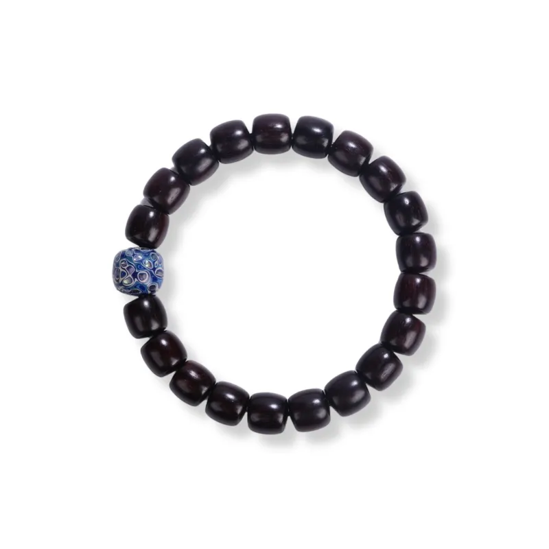 TIANTAISHAN Small Leaf Red Sandalwood Precious Wood Bracelets Unisex-8