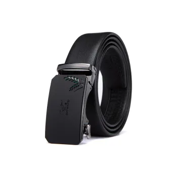 SEPTWOLVES Split Cow Leather With Transferred Pattern Leather Belts Men's Width 3.5cm