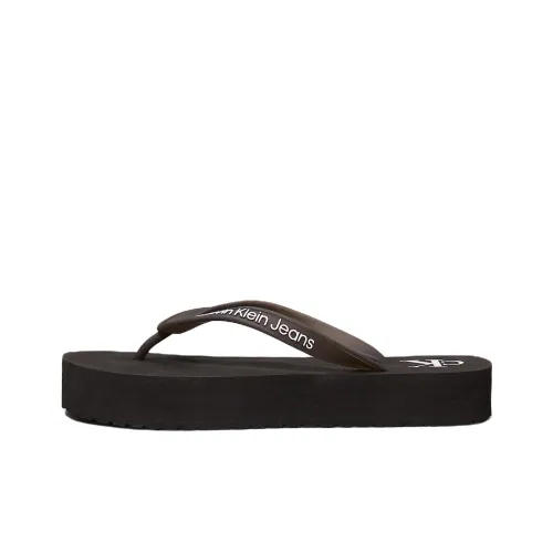 CKJ CALVIN KLEIN JEANS Flip Flops 3cm Women's Black