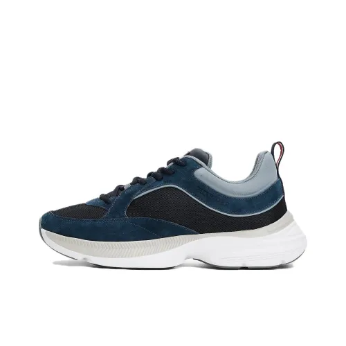 Tommy Hilfiger Trainers Anti Slip Wear Resistant Low Top Casual Running Shoes Men's Blue