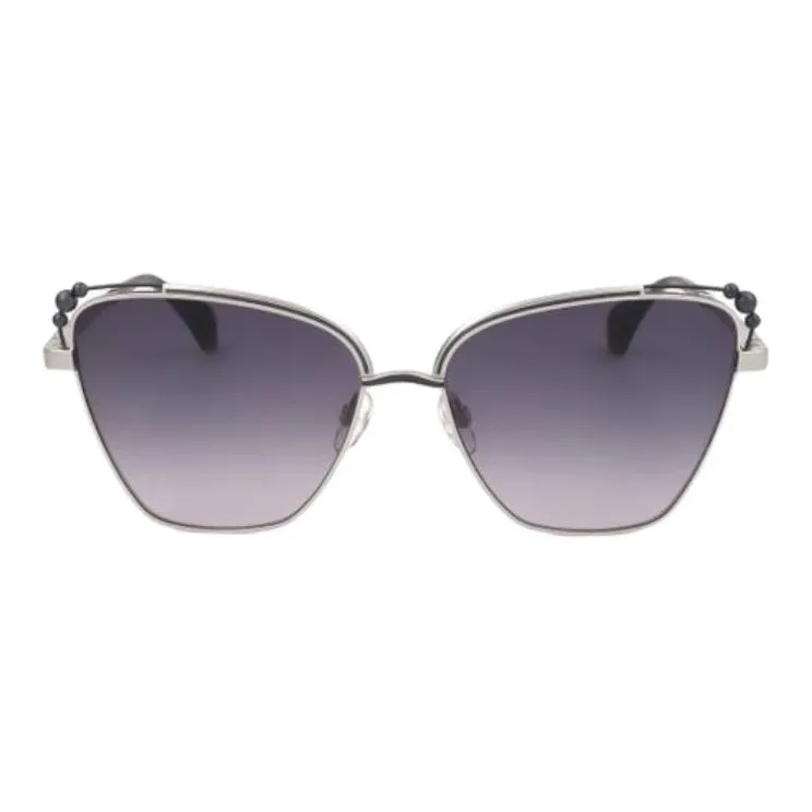 Vivienne Westwood Stainless Steel Cat Eye Sunglasses Women's Silver-1