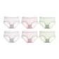 6 Pack (Light Slate Gray 2+Cherry Blossom Pink 2+Fresh Green 2)