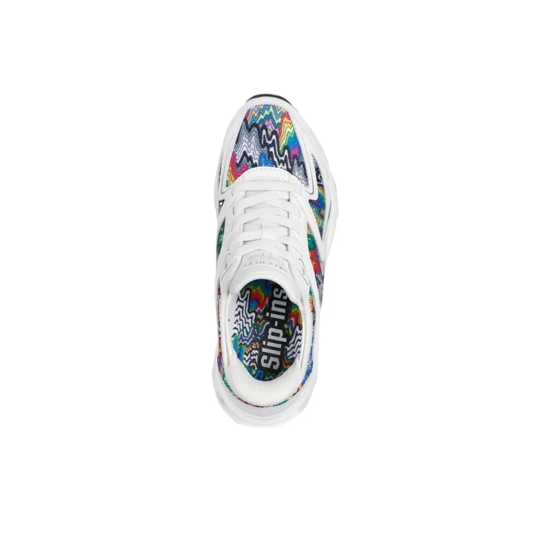 Jen Stark x Skechers Mid Top Casual Shoes Women's White-4