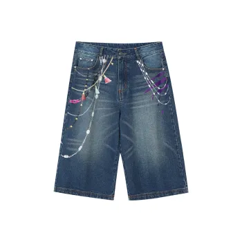Suamoment Denim Shorts Unisex Blue