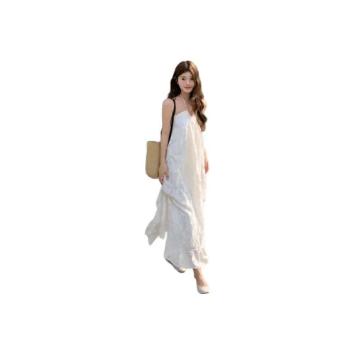 Dior Beauty Slip Dresses Women's Light Apricot