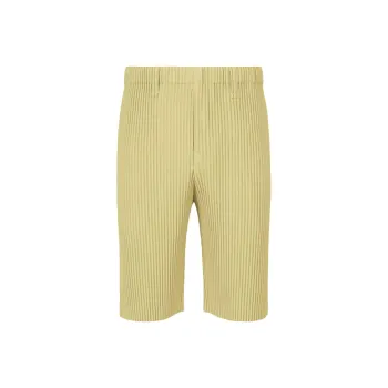 Homme Plissé Issey Miyake Casual Shorts Men's Grass Green