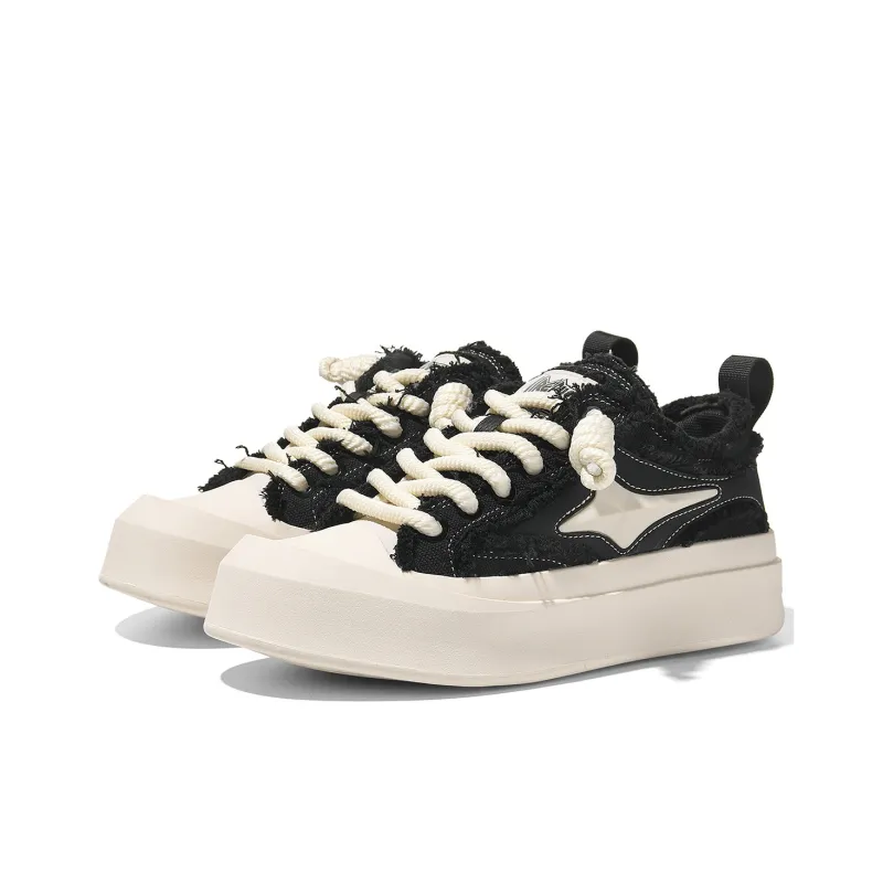 REPUSEN Cushioning Height Increasing Abrasion Resistant Breathable Slip Resistant Low Top Skateboard Shoes Unisex-6