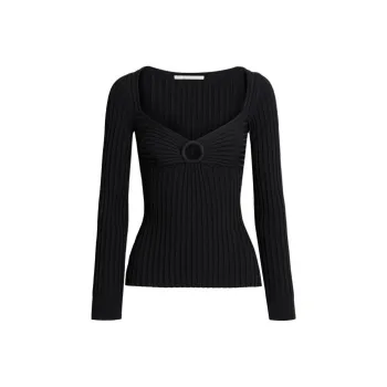 Stella McCartney Detailed Rib Knit Top