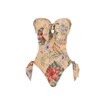 Zimmermann SS25 One piece Swimsuit Women's Tan
