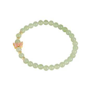 WEITIANXUAN Bracelets Pale Greenish White Jade Women's