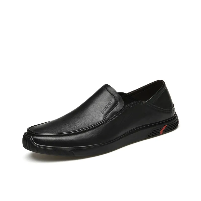 Dunnu Men's Casual Shoes Men Low Top Black-1