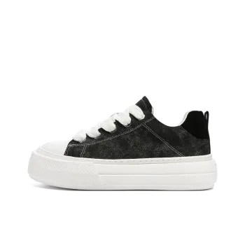 MUSHILANDI Breathable Height Increase Low Top Canvas Shoes Men's