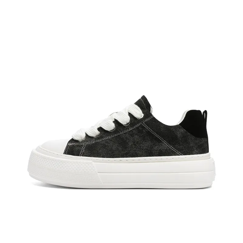 MUSHILANDI Breathable Height Increase Low Top Canvas Shoes Men's-0