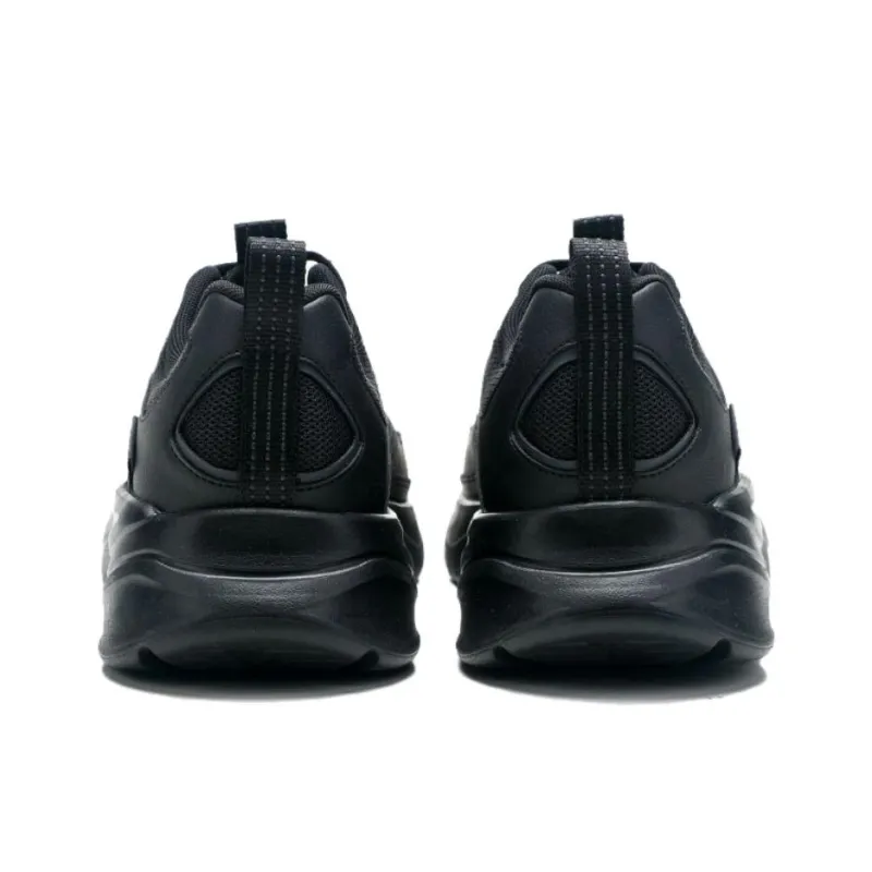 QIAODAN Slip Resistant, Abrasion Resistant, Breathable Low Top Casual Shoes Men's Black-3