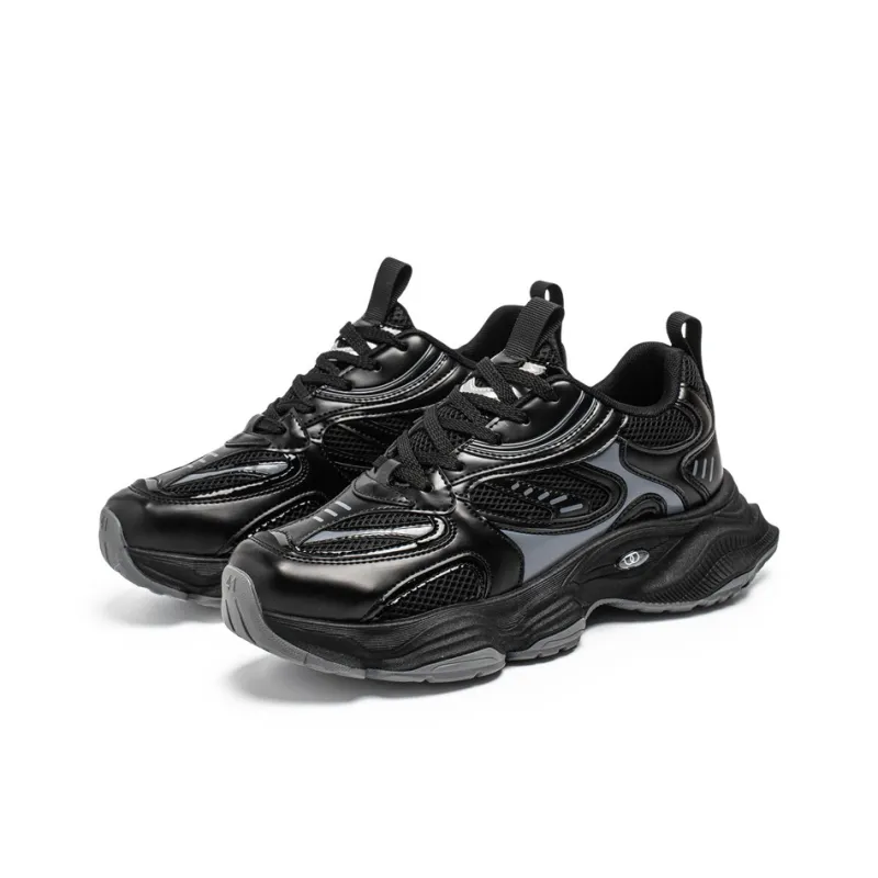 Magelly Shock Absorbers With Slip Resistant And Abrasion Resistant Properties Low Top Chunky Sneakers Men's-2