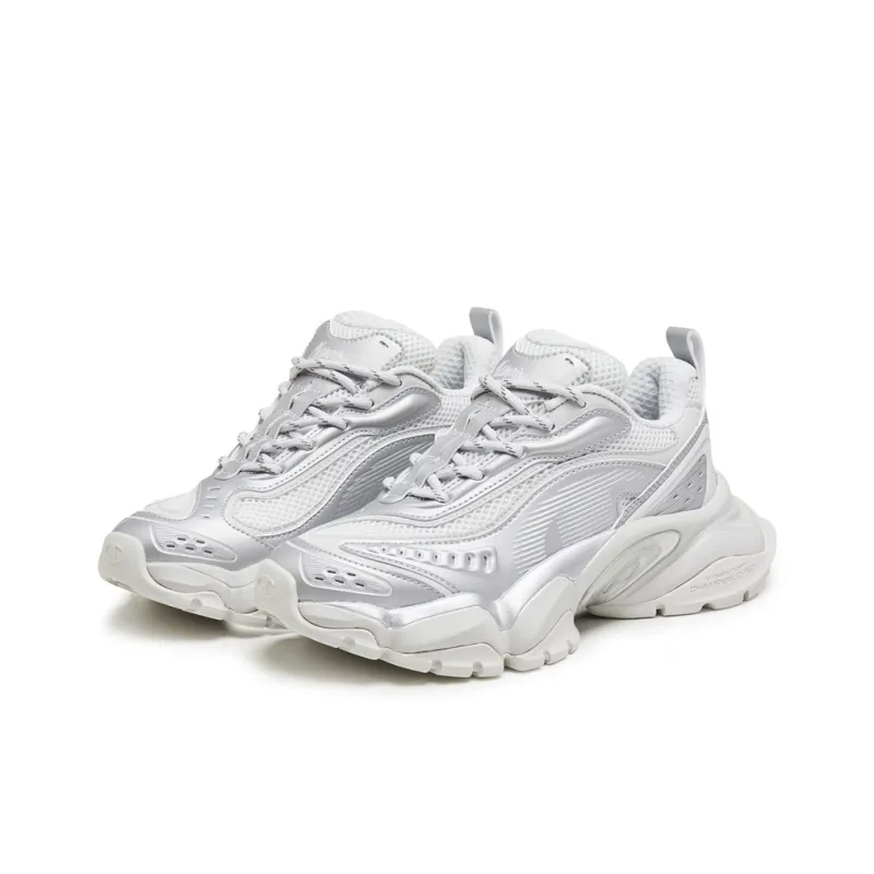 Champion Tooth Shark 2.0 Balance Low Top Chunky Sneakers Women's Silver White/photon Gray-2