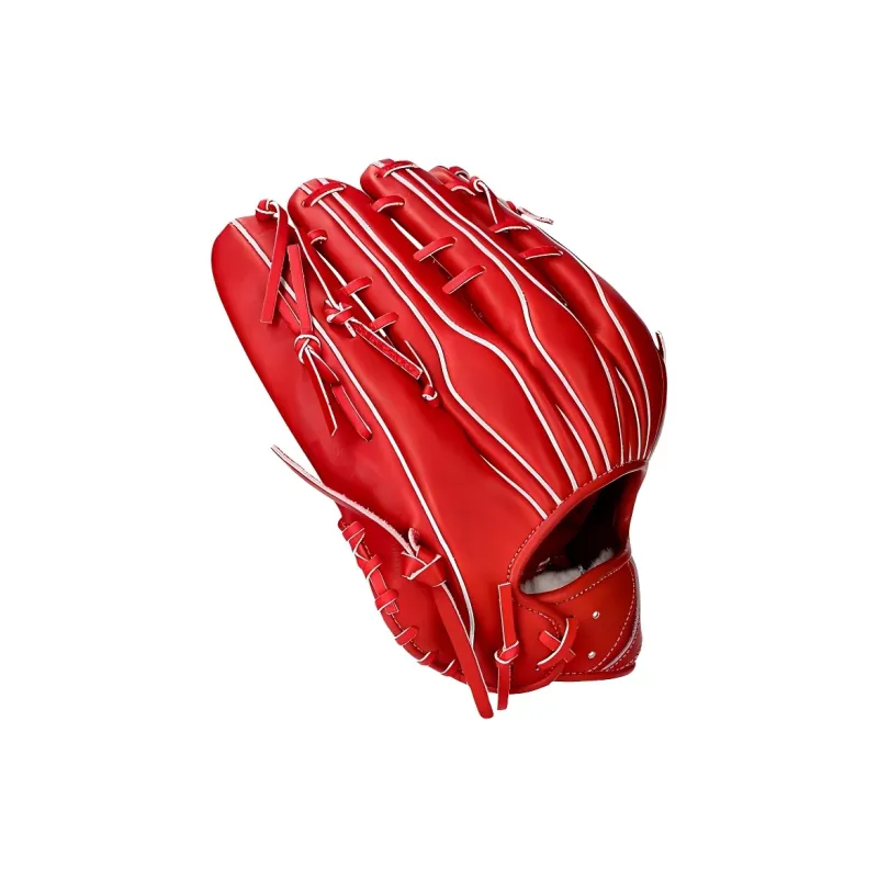 Asics Baseball Gloves Catcher's Glove Leather Unisex Red-1