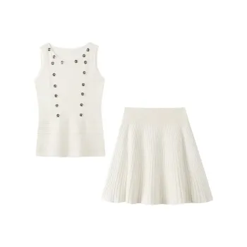 ABCMININ Two Piece Skirt Sets Women's