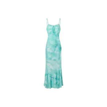 YGPRW Slip Dresses Women's Green