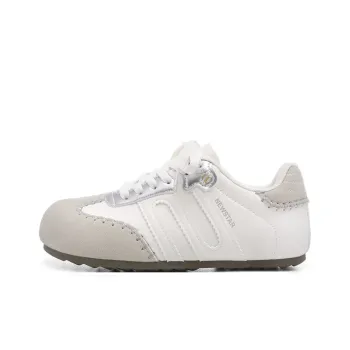 The New Age Family Low Top Skateboard Shoes Women's Beige Silver