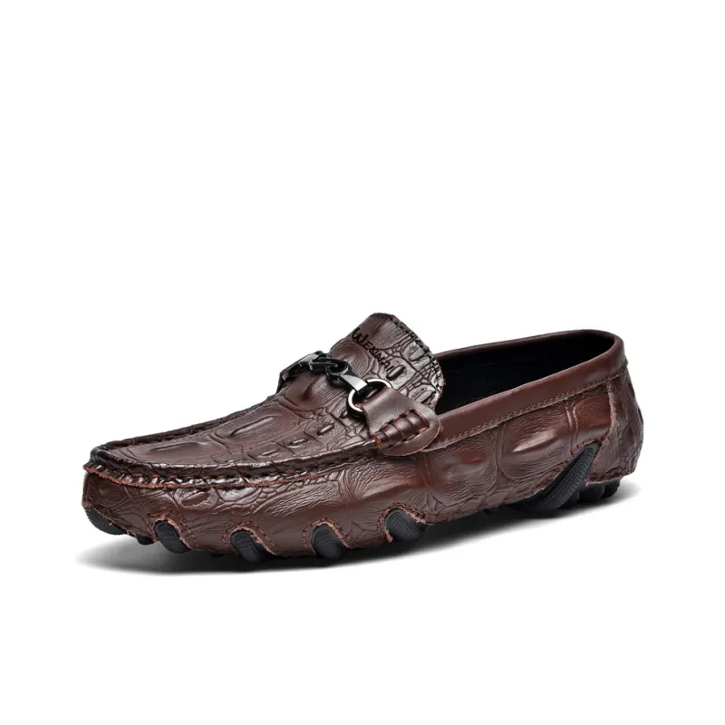 Wen Nai Casual Shoes Men's Brown-1