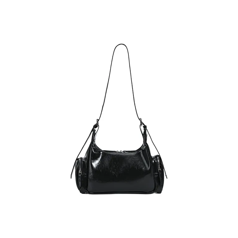 Yalu PU Shoulder Bag Women's Black/Red/Coffee-0