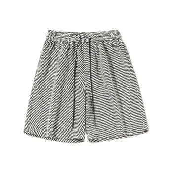 NOOING Casual Shorts Unisex Black White