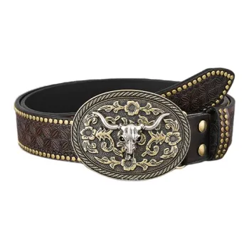 JKEM PU Leather Belts Men's 3.5cm