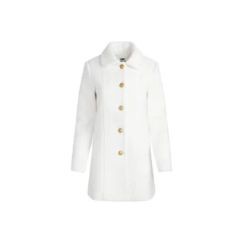 ALICE+OLIVIA Coats Women's Gray White