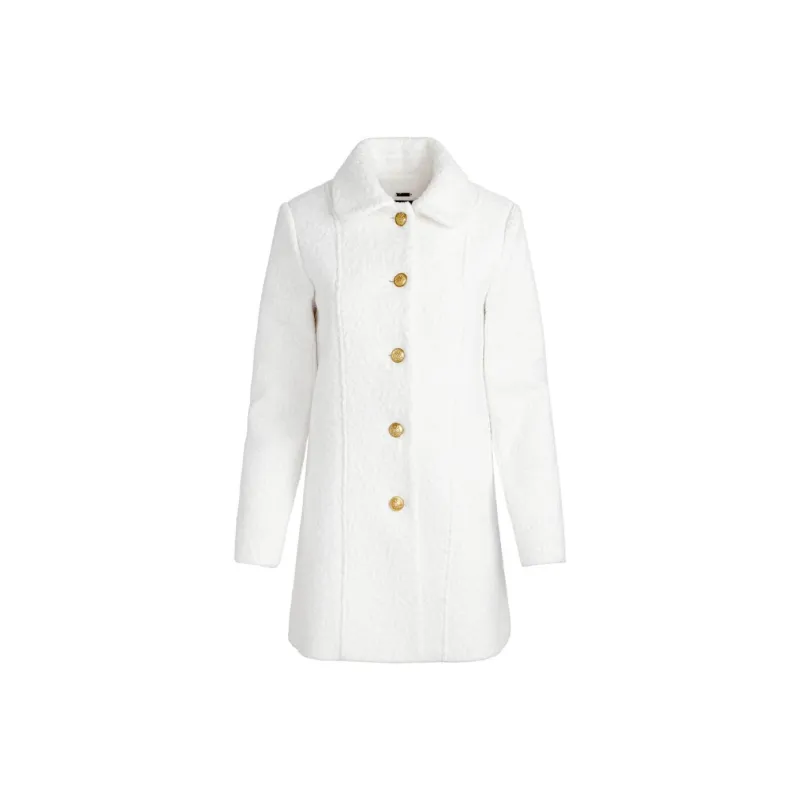 ALICE+OLIVIA Coats Women's Gray White-0